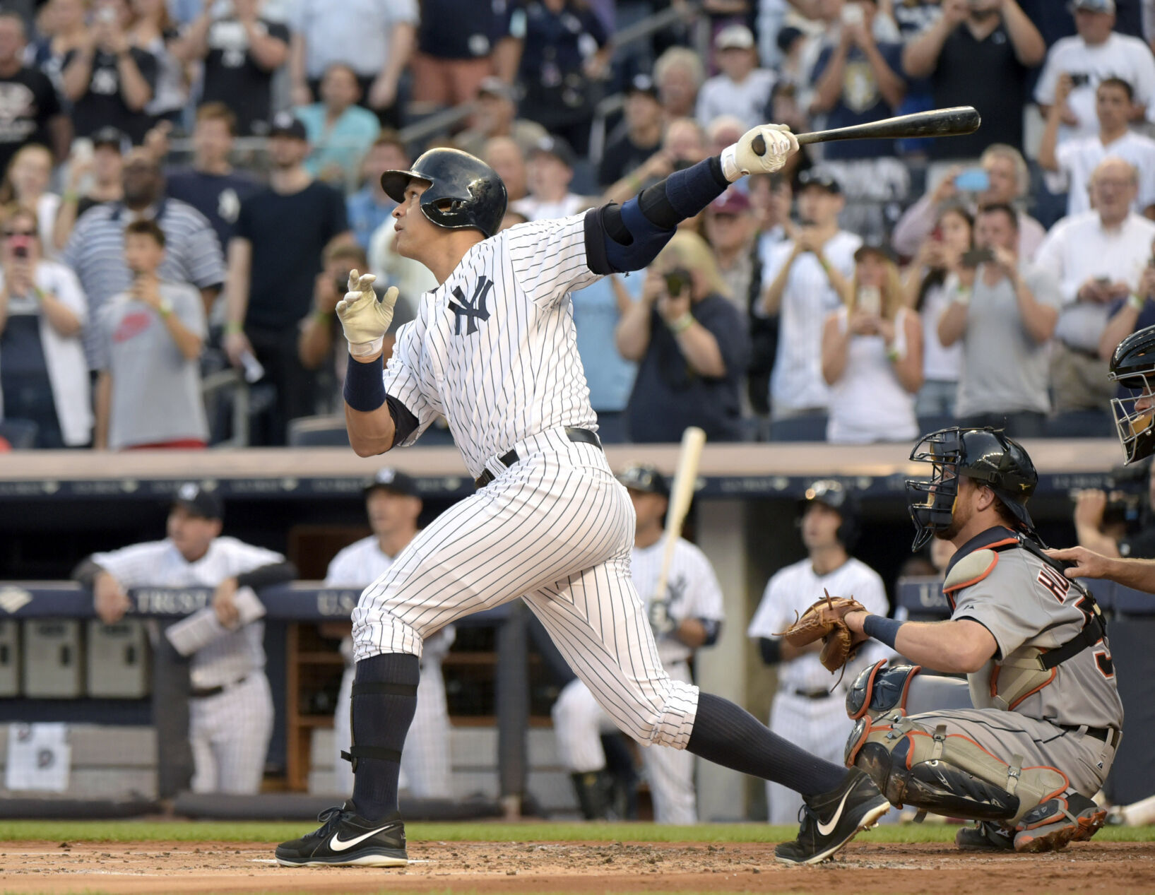 2015: Alex Rodriguez homers for his 3,000th career hit